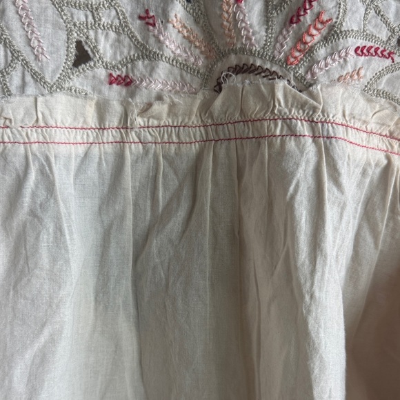 Dex Cream Blouse with Embroidery - Picture 7 of 9